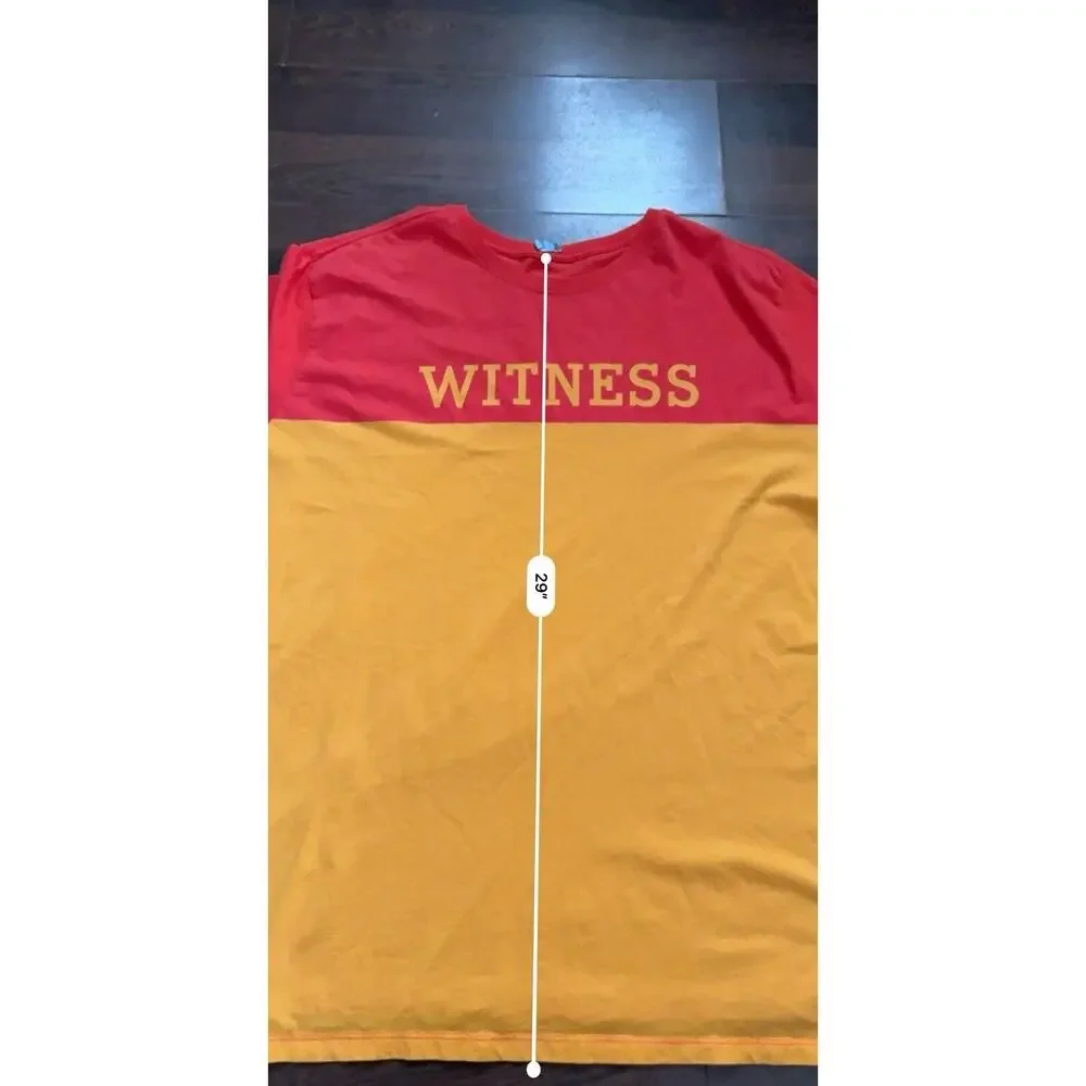 Rare Nike Lebron James T-Shirt Men's Witness Print Athletic Cut Crew Neck XXXL